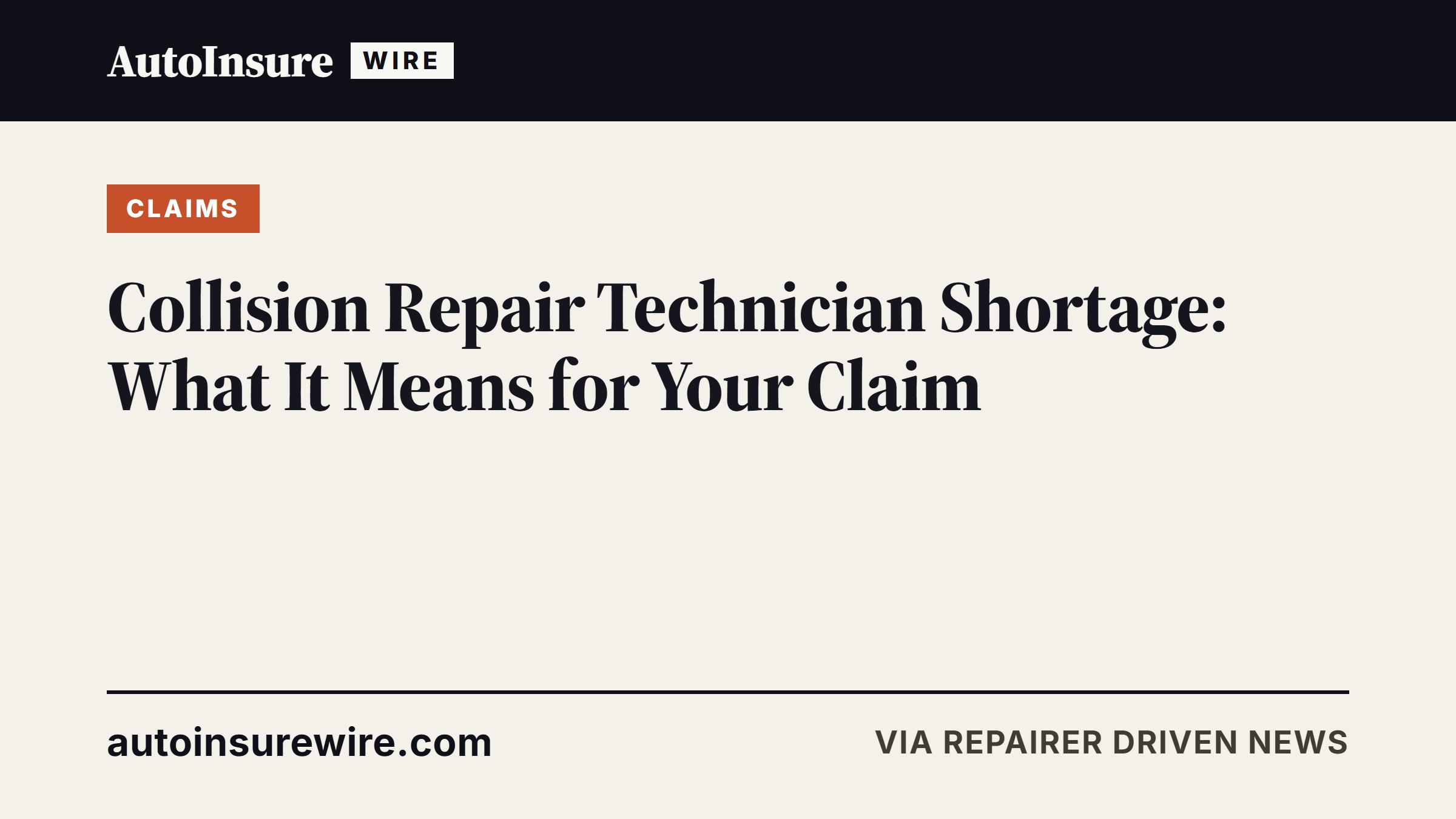 Collision Repair Technician Shortage: What It Means for Your Claim