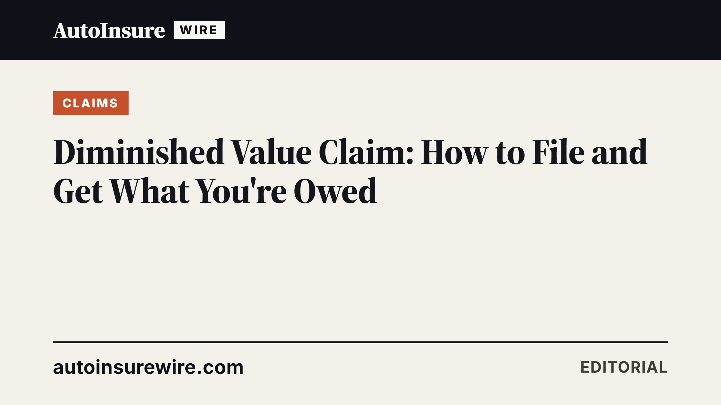 Diminished Value Claim: How to File and Get What You're Owed