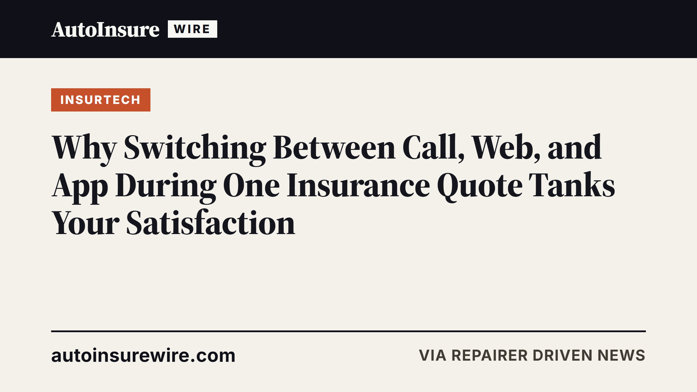 Why Switching Between Call, Web, and App During One Insurance Quote Tanks Your Satisfaction